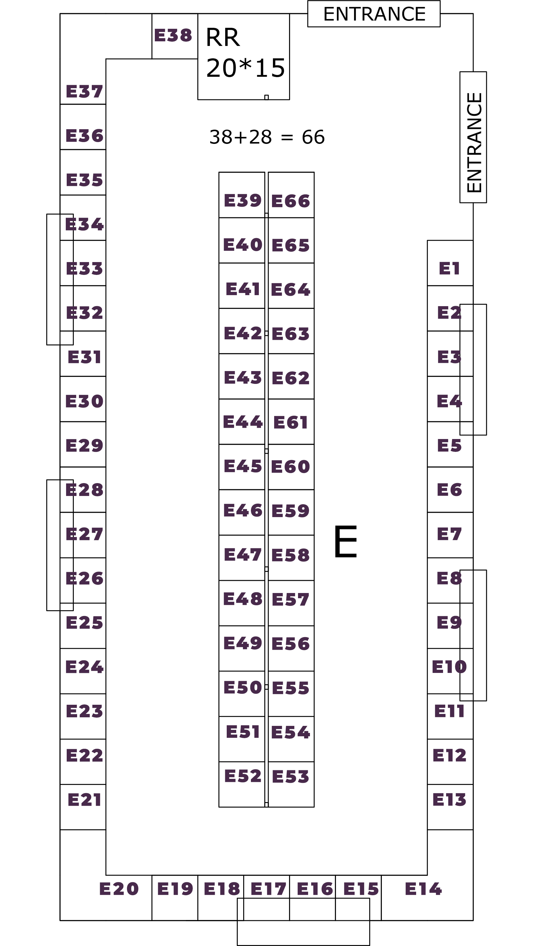 Hall E Layout